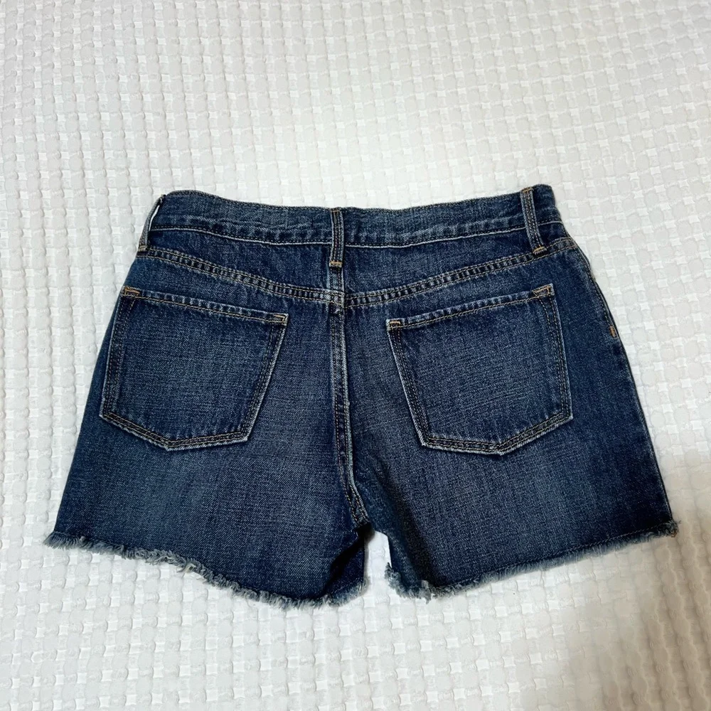 Old Navy Distress Lace Trim Denim Jean Shorts